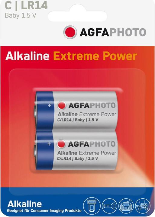 Image du produit AGFAPHOTO Puissance extrême alcaline (2 pcs, C)