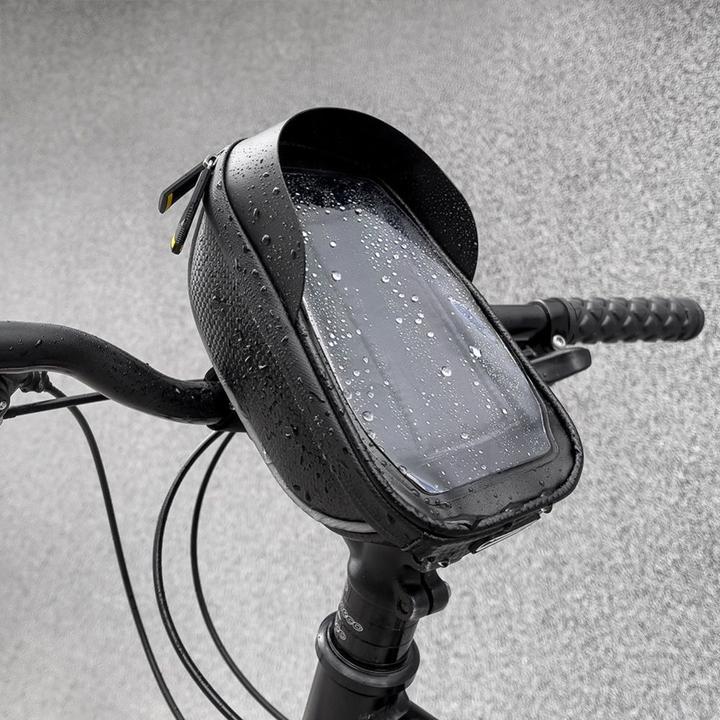 Produktbild Wozinsky Fahrradlenkertasche mit Handytasche 1l schwarz (WBB16BK) (1 l, Lenkertasche)