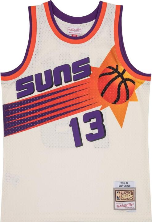 Actual product image Mitchell & Ness NBA Phoenix Suns Steve Nash Off White Team Colour Swingman Jersey Mens (S)