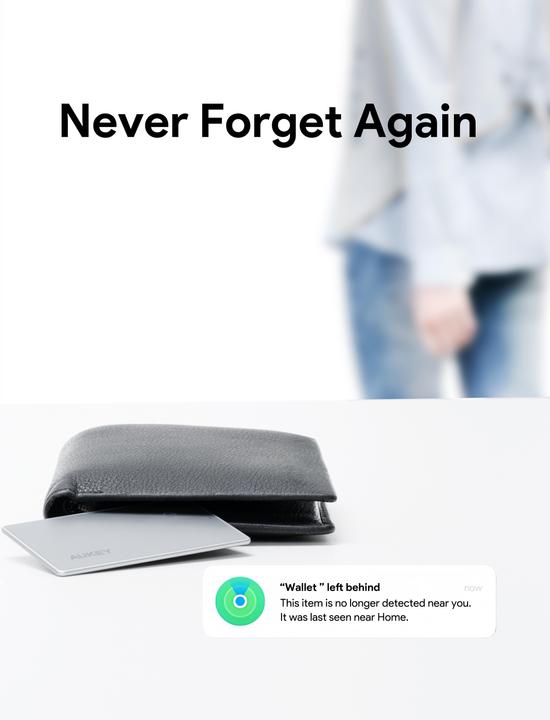 Actual product image Aukey TrackMate 3 Smart TrackerCard TM-21 (iOS)