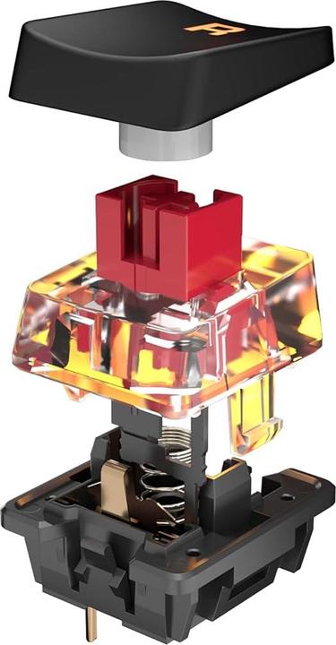 Immagine prodotto Turtle Beach Tastiera da gioco Vulcan TKL AIMO, Switch rosso (DE, Cablato)