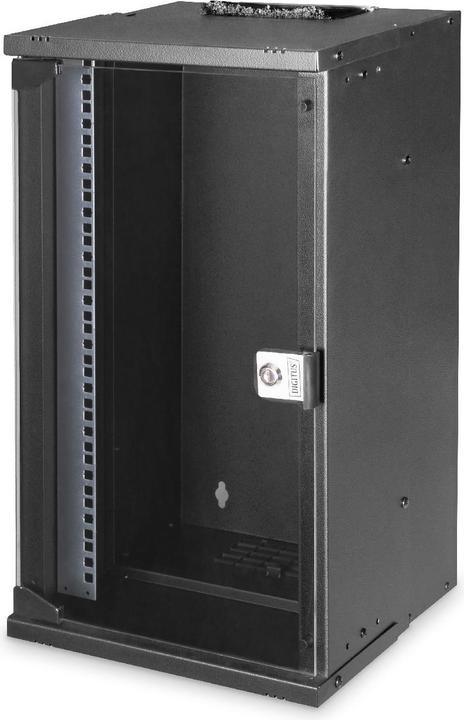 Digitus 10" 12HE Wandgehäuse, SOHO PRO 591 x 316 x 298 mm, schwarz (12 HE, 10 Zoll Rack)
