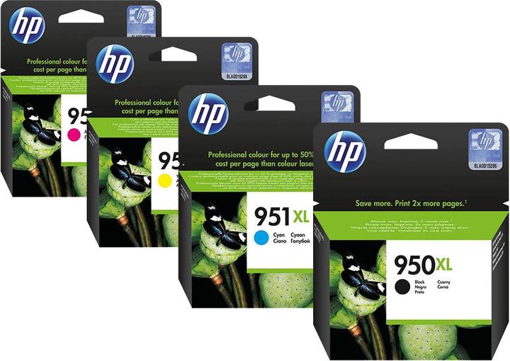 Actual product image HP Original 950XL / 951XL SET Multipack / Set mit allen vier Farben (M, Y, C, FC)