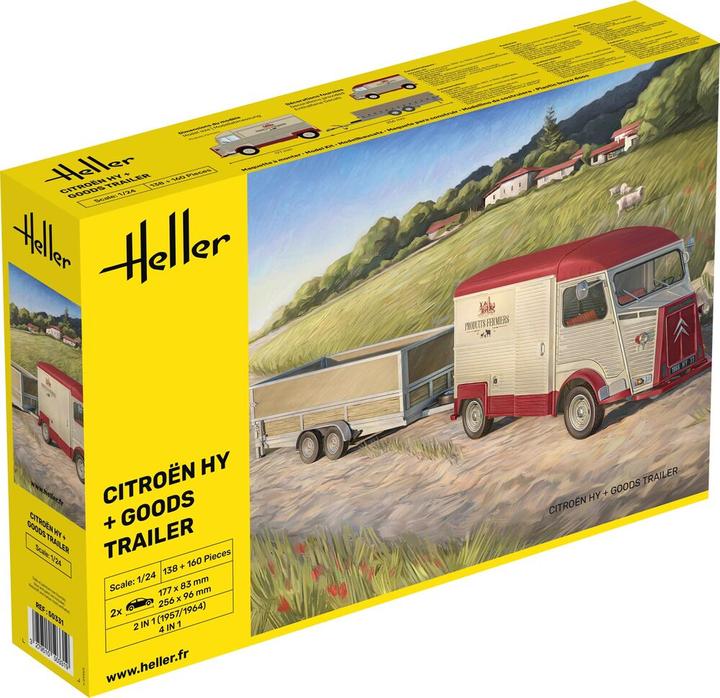 Image du produit Heller Citroen HY + Goods Trailer