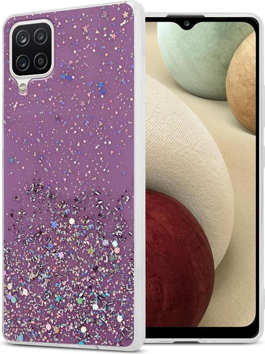 Actual product image Cadorabo TPU cover sparkling glitter (Samsung Galaxy A12, Samsung Galaxy M12)