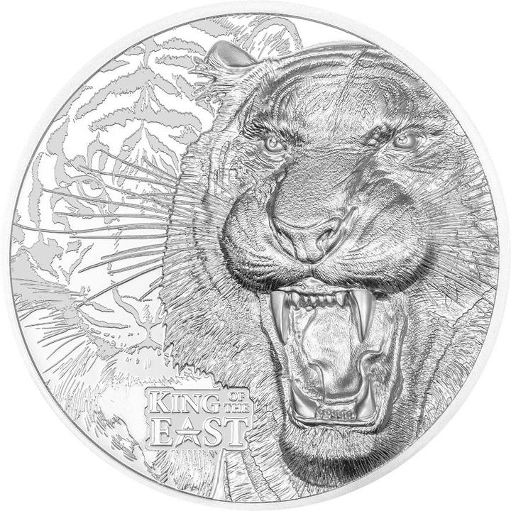 Produktbild CIT Coin Invest Silber King of the East - Tiger 1 oz PP - Ultra High Relief (1.00, 2025)