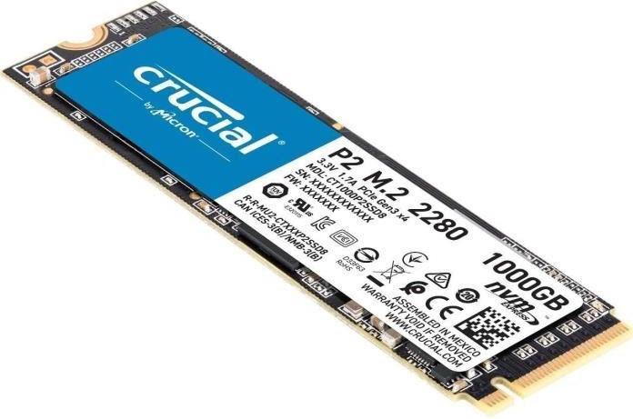 Actual product image Crucial P2 (1000 GB, M.2 2280)
