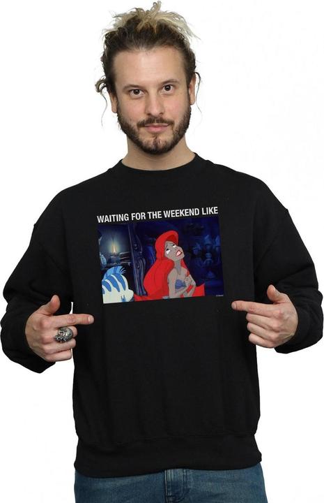 Immagine prodotto Disney The Little Mermaid Waiting For The Weekend Felpa Uomo (M)