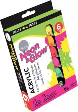 Actual product image Daler-Rowney Acrylic paint set 6pcs