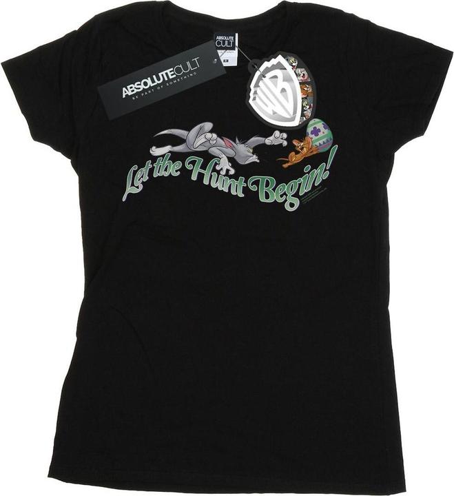 Actual product image Tom & Jerry Womens/Ladies Let The Hunt Begin Cotton T-Shirt (L)