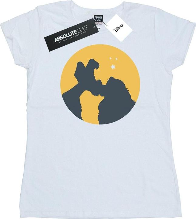Disney Lady And The Tramp Moonlight Kiss TShirt (S)