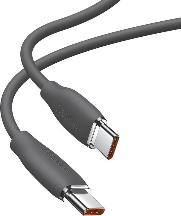 Produktbild Baseus Jelly Liquid Silica Gel Fast Charging Data Cable Type-C to Type-C 100W 2m Black (2 m, USB 2.0)