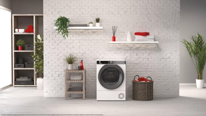 Image du produit Hoover Sèche-linge à pompe à chaleur Candy NDPEH8A2TCBEXS-S 8 kg Fonctionnement intelligent avec (8 kg, Gauche)