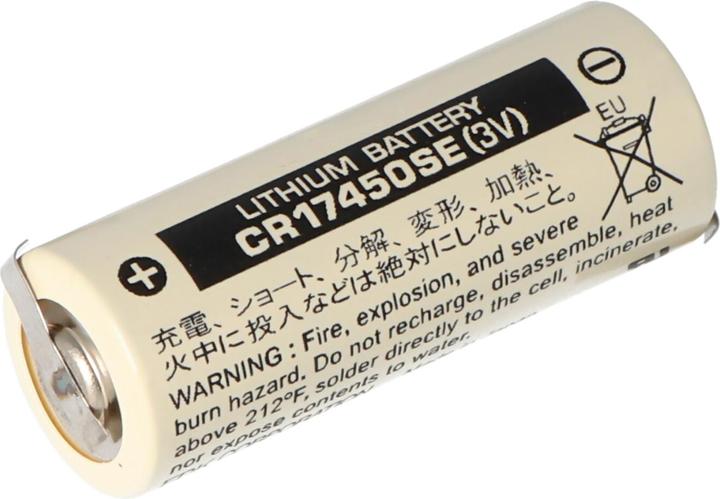 Produktbild Panasonic Batterie CR17450SE Size A, mit Lötfahne Z-Form (1 Stk., CR17450, 2500 mAh)