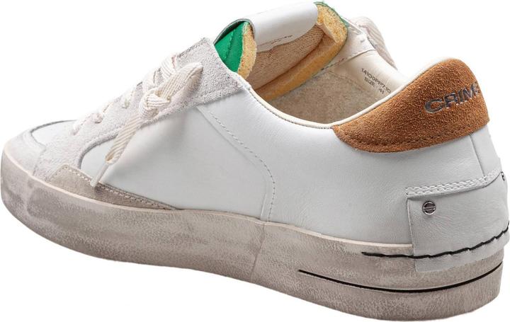 Produktbild Crime London Crime leather sneakers white and green color (42)