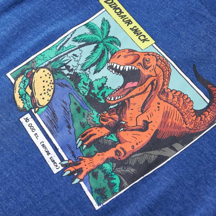 Produktbild VidaXL Kinder-T-Shirt Dunkelblau Melange 116,Material: 80 (116)