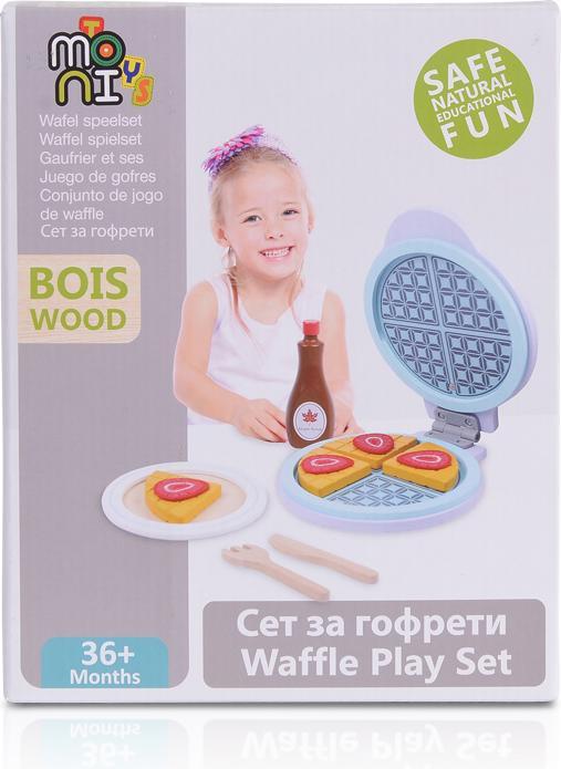 Produktbild Moni Spielzeug Waffeleisen Holz 4334