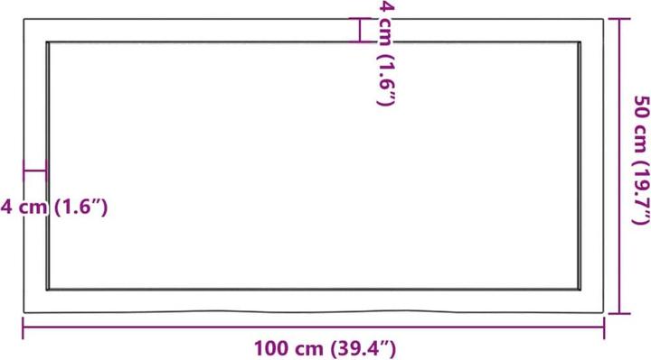Produktbild VidaXL Emerald (100 x 50 x 4 cm)