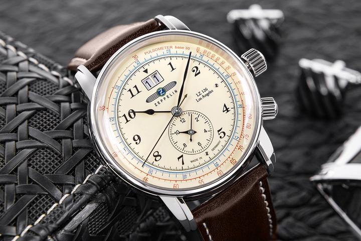Actual product image Zeppelin Los Angeles (Chronograph, Analogue wristwatch, 43 mm)