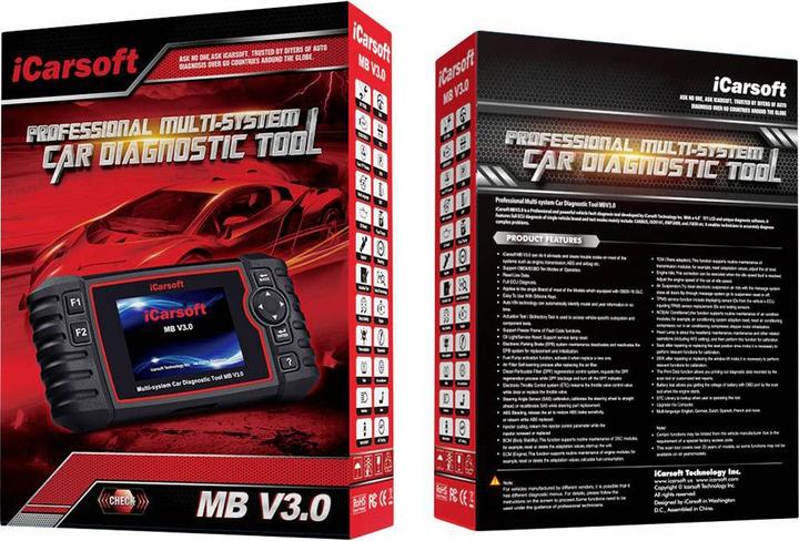 Image du produit ICarsoft Outil de diagnostic MB V3 pour Mercedes Sprinter véhicules Smart
