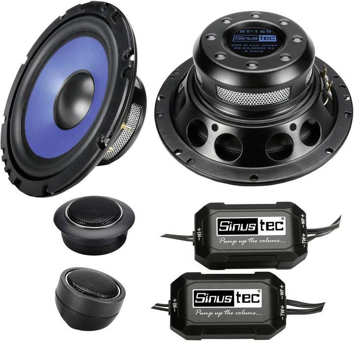 Image du produit Sinustec Set de haut-parleurs 2 voies à encastrer (300 W)