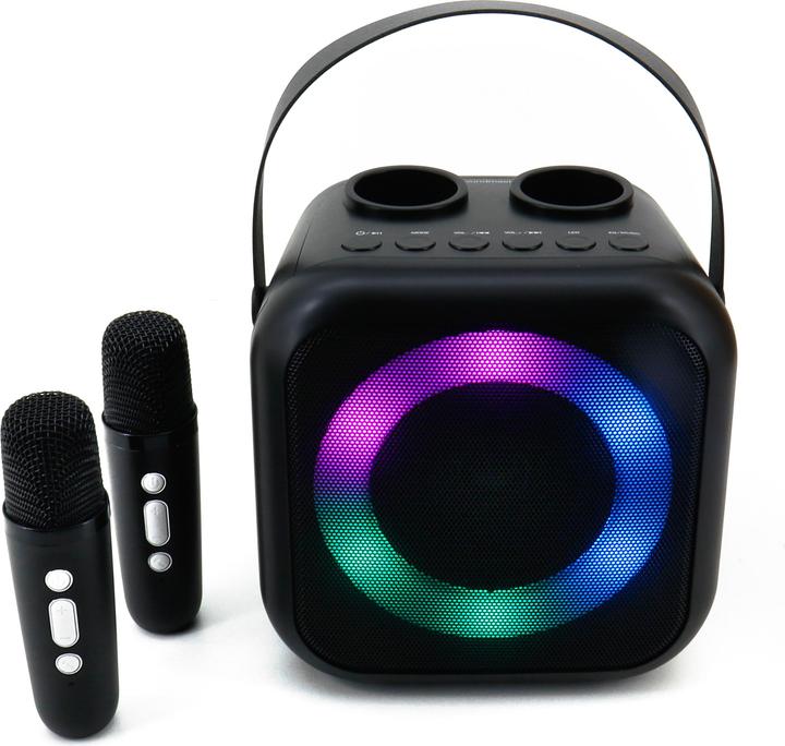 Image du produit Soundmaster BT2024SW Chaîne karaoké Microphone inclus, rechargeable Noir (Fonctionnement sur secteur)