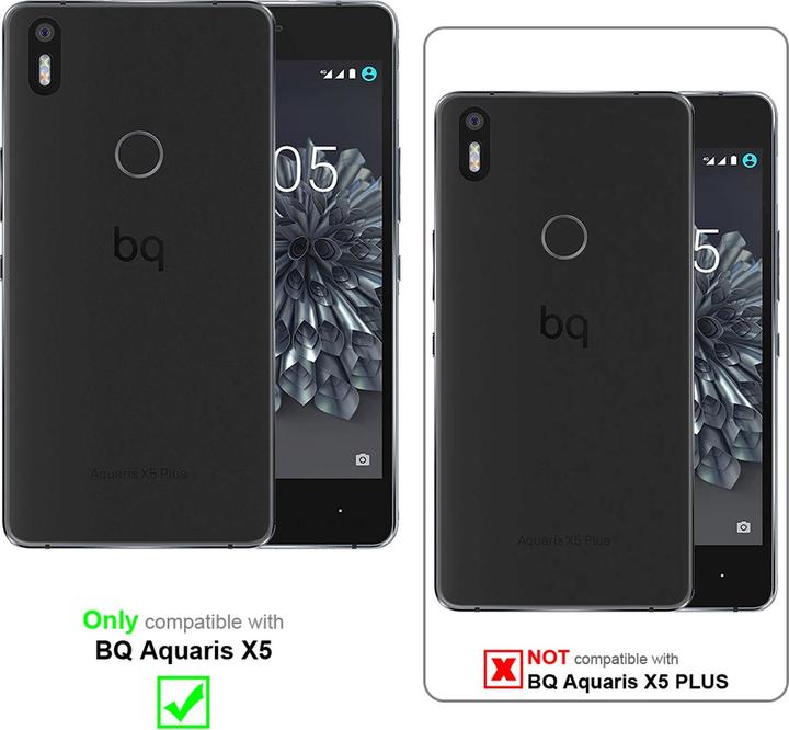 Productafbeelding Cadorabo Boek Onzichtbare Magneethoes (BQ Aquaris X5)