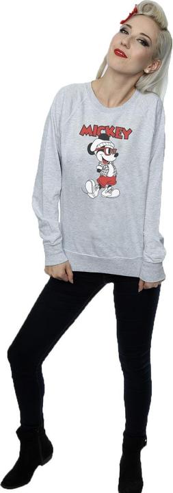 Actual product image Disney Womens/Ladies Mickey Mouse Hipster Sweatshirt (XXL)