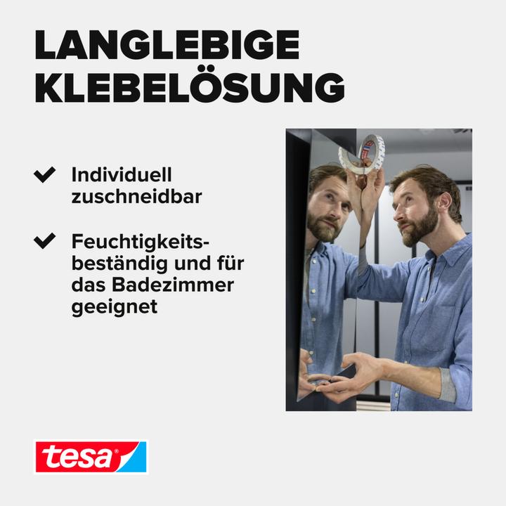 Nährwerte und Zutaten tesa Powerbond MIRROR doppelseitiges Montageband für Spiegel (19 mm)