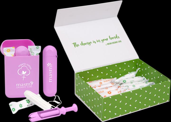 Actual product image Masmi Organic Tampon with Re-Use Applicaror for Classic + Super Tampons - Reuse (1 x)