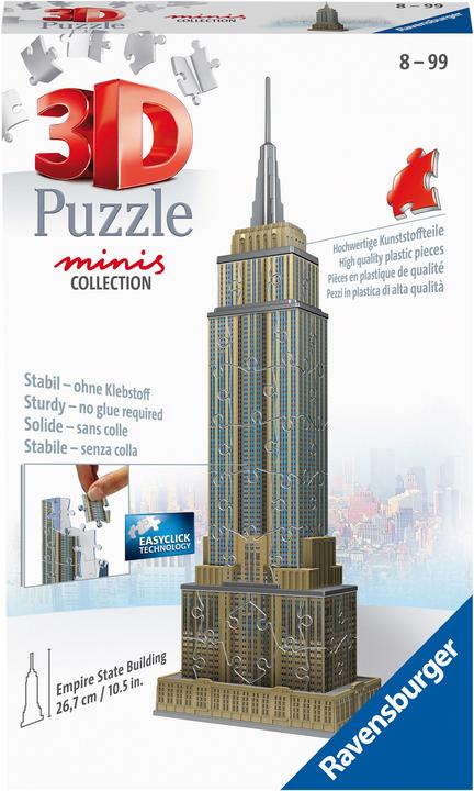 Actual product image Ravensburger 3D Puzzle 11271 - Mini Empire State Building - 54 pieces - from 8 years (66 pieces)