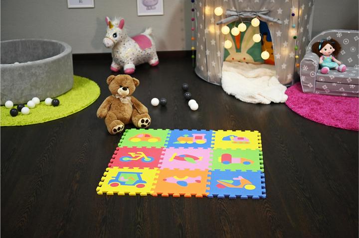 Actual product image Knorrtoys Puzzle mat - "Vehicles"/10 pieces/32 cm (32 x 32 cm)