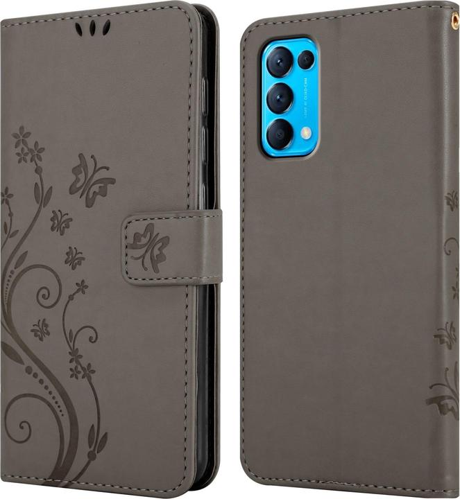 Actual product image Cadorabo Flower Book cover (Oppo Find X3 Lite)