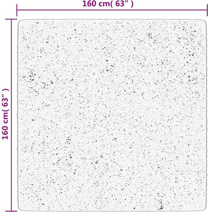 Immagine prodotto VidaXL Tappeto moderno a pelo alto Shaggy (160 x 160 cm)