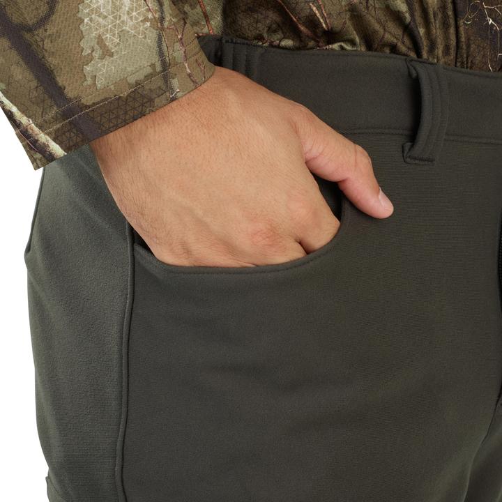 Immagine prodotto Solognac Pantaloni da caccia in pile caldi a basso rumore verde 100 (M)