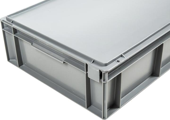 Produktbild Schoeller Allibert Mittel Aufbewahrungsbox, Kunststoff Grau, 161mm x 400mm x 600mm, 28L, Deckeltyp S