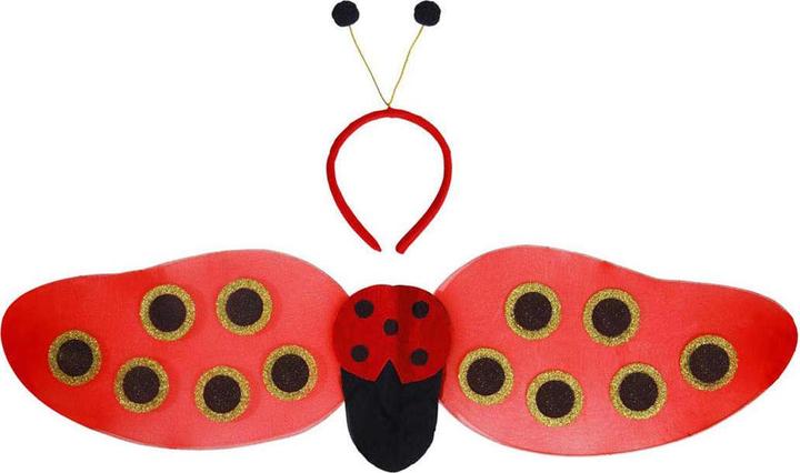 Actual product image Widmann 2-piece ladybird wing set - fancy dress costume (One size)