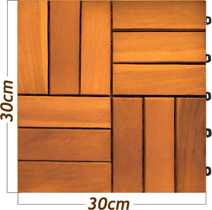 Immagine prodotto Casaria Piastrelle di legno (1 x, 30 x 30 cm)