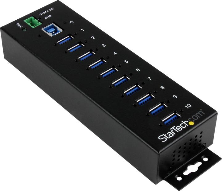 Actual product image StarTech 10 PORT INDUSTRIAL USB 3.0 HUB (USB-B, 10 Ports)