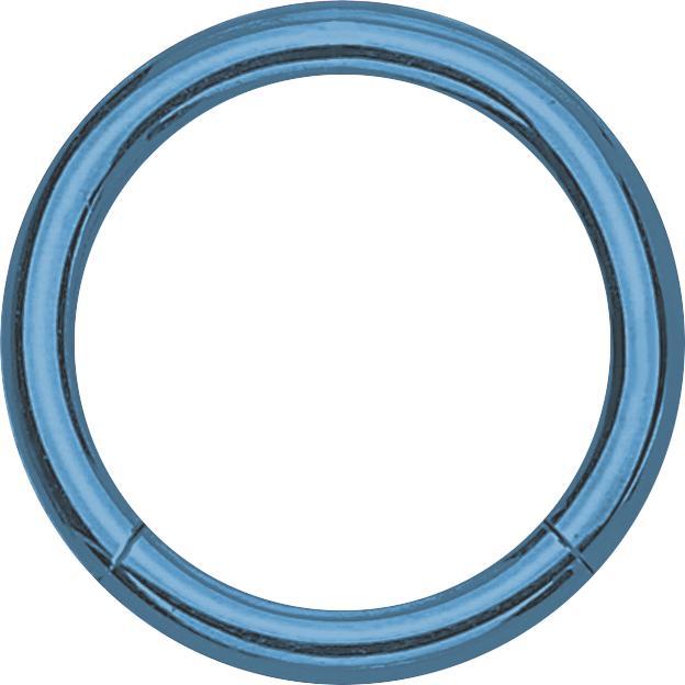 Star Piercing Micro Segmentring hellblau (ohne Messing, Titan G23)