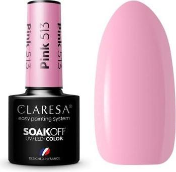 Actual product image Claresa 513 Pink UV Nail Polish 5ml (5 ml)