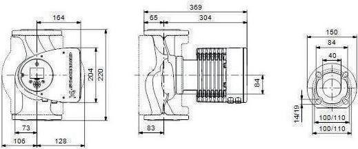 Produktbild Grundfos Elektronisch geregelte Umwlzpumpe MAGNA3 40-80 F 220 mm DN 40 97924647