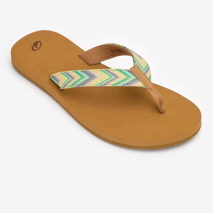 Olaian Zehensandalen 550 Damen Raffi braun