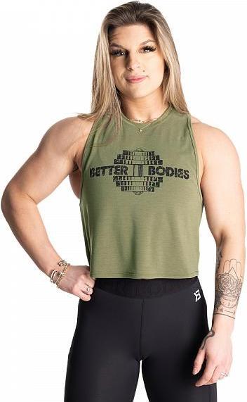 Better Bodies Empire Loose Racerback Washed Green