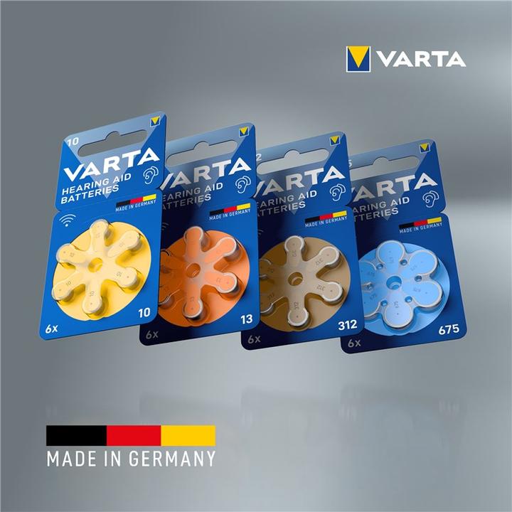 Produktbild Varta Hörgerätebatterie 675 6 Stück (6 Stk., 675, 640 mAh)