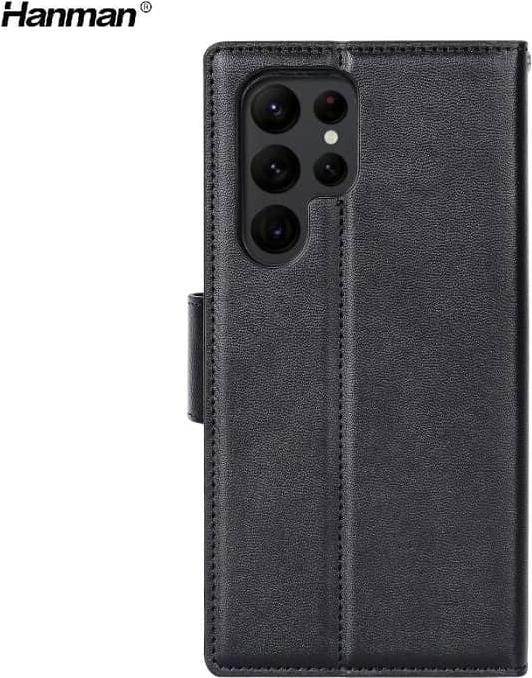 Immagine prodotto Hanman Samsung Galaxy S8 Plus - Mill Flip Case mit 3 Kartenfächern, schwarz (Samsung Galaxy S8+)