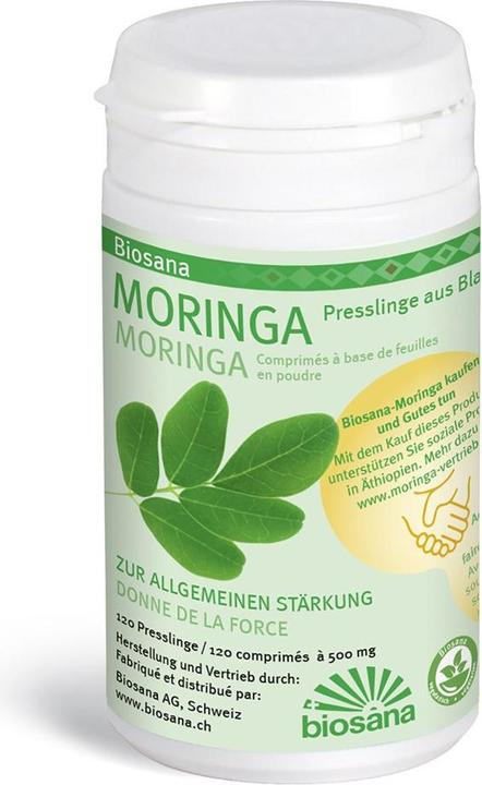 Image du produit Biosana Moringa Blattpulver SPEZ Tablette (120 pièce(s), Cachets, 82 g)
