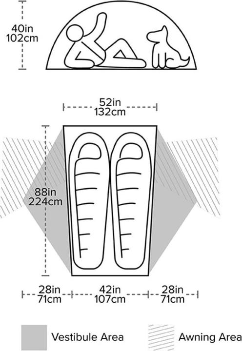 Produktbild Big Agnes Copper Spur HV UL 2 Bikepacking Zelt (Kuppelzelt, 1.33 kg, 2 Personen)