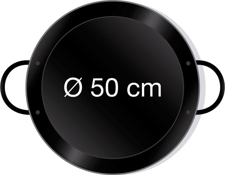 Actual product image All'Grill Enamelled paella pan Ø 50 cm (50 cm, Paella pan, Enamel, Steel)