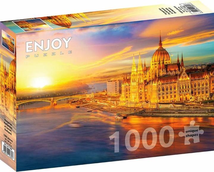 Actual product image Enjoy Puzzle ENJOY-1362 - Hungarian Parliament at Sunset, Budapest, Puzzle, 1000 pieces (1000 pieces)